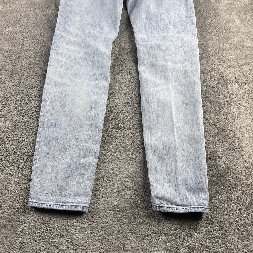 American Eagle Flex Skinny Jeans Mens 30x30 Blue Light Wash Distressed - Picture 13 of 16